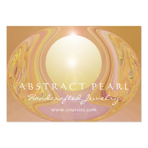 Abstract Pearl Light Business Card (back side)