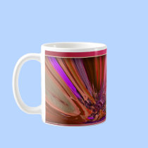 Abstract Peony mugs
