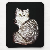 Abstract persian cat mousepads