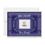 Abstract Photo Frame Blue Announcements
