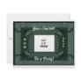 Abstract Photo Frame Green Invites
