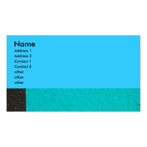 abstract photograph business cards (front side)