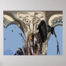 ABSTRACT PICCADILLY CIRCUS PRINT