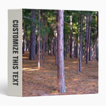 Abstract Pine Tree Forest binders