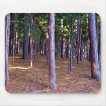 Abstract Pine Tree Forest mousepads