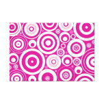 Abstract Pink Circles Canvas Print