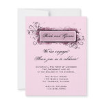 Abstract Pink Floral Engagement Party Personalized Invite