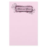 Abstract Pink Floral Wedding Custom Stationery