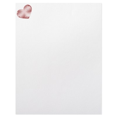 Abstract Pink Heart Letterhead Template by mydeas