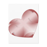 Abstract Pink Heart Post Card