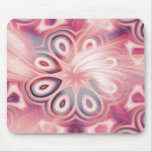 Abstract Pink Kaleidoscope with Swirls Mouse Pads