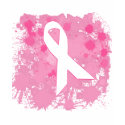 Abstract Pink Ribbon t-shirts