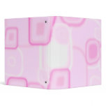 Abstract Pink Square Binder