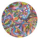 Abstract Plate - Colorful, Whimsical, Funky!