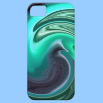 Abstract Plum Dove in Aqua iPhone 5 Case casemate cases