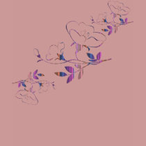 Abstract Plum Flowers! t-shirts by Perlyyyy Abstract Plum Flowers! t-shirts