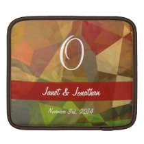 Abstract Polygons 100 Customizable Monogram ipad sleeves