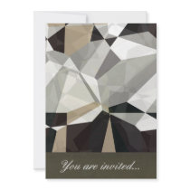 Abstract Polygons 212 Custom Invitations