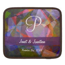 Abstract Polygons 46 Customizable Monogram ipad sleeves