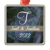 Abstract Polygons 47 Customizable Monogram ornaments