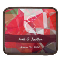 Abstract Polygons 52 Customizable Monogram ipad sleeves