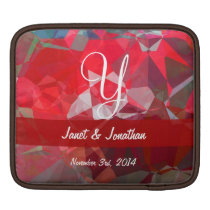 Abstract Polygons 53 Customizable Monogram ipad sleeves
