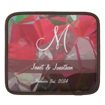 Abstract Polygons 55 Customizable Monogram ipad sleeves