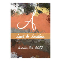 Abstract Polygons 61 Customizable Monogram invitations