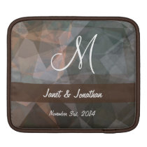 Abstract Polygons 68 Customizable Monogram ipad sleeves