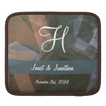 Abstract Polygons 69 Customizable Monogram ipad sleeves