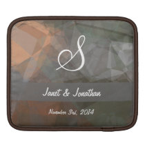 Abstract Polygons 70 Customizable Monogram ipad sleeves