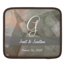 Abstract Polygons 70 Customizable Monogram ipad sleeves