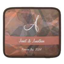 Abstract Polygons 74 Customizable Monogram ipad sleeves