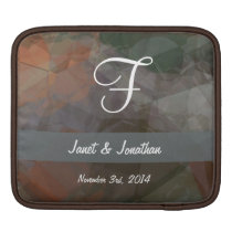 Abstract Polygons 77 Customizable Monogram ipad sleeves