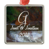 Abstract Polygons 78 Customizable Monogram ornaments