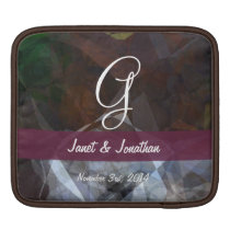 Abstract Polygons 79 Customizable Monogram ipad sleeves