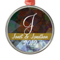 Abstract Polygons 81 Customizable Monogram ornaments