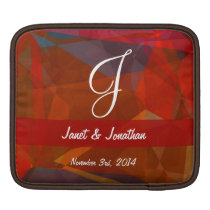 Abstract Polygons 82 Customizable Monogram ipad sleeves