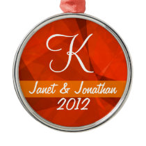 Abstract Polygons 83 Customizable Monogram ornaments