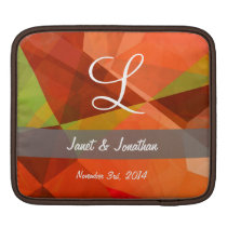 Abstract Polygons 84 Customizable Monogram ipad sleeves