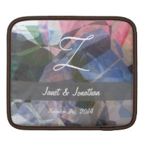Abstract Polygons 86 Customizable Monogram ipad sleeves