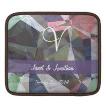 Abstract Polygons 89 Customizable Monogram ipad sleeves