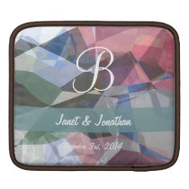 Abstract Polygons 90 Customizable Monogram ipad sleeves