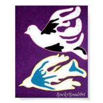 Abstract Pop Art Two Doves posters by rockyroadart Abstract Pop Art Two Doves posters