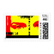 abstract postage stamp