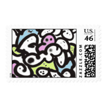 Abstract Postage postage