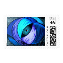 abstract postage