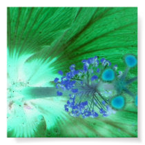 Abstract  poster blue/green posters