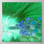 Abstract  poster blue/green