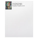 Abstract Praying Woman Custom Letterhead